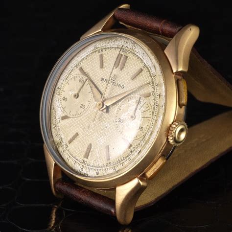 breitling ref 1192|1953 Breitling 1192 Chronograph cal. Venus 188 gold plated case.